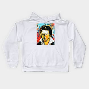 Percy Bysshe Shelley Abstract Portrait | Percy Bysshe Shelley Artwork 2 Kids Hoodie